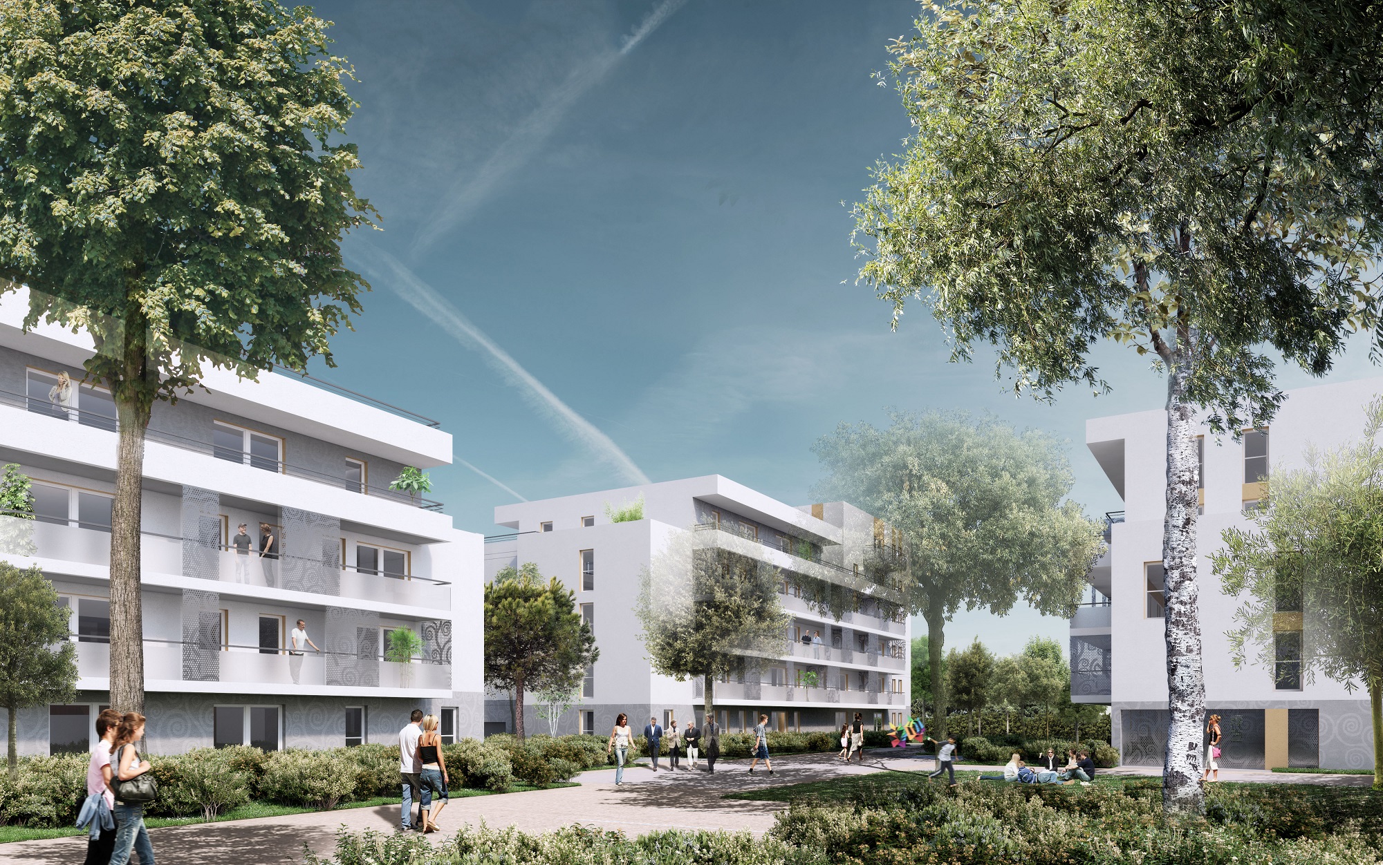 L-2017-019 Construction de 168 logements - BOUYGUES IMMOBILIER - Parc2Cé - Angers (49) ©Rolland & Associés1-petite