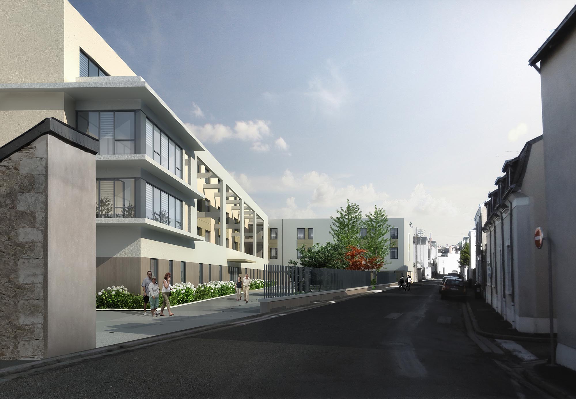 MR-2014-22 Construction EHPAD des Noisetiers - Rue Anne Franck - Angers (49) ©Rolland & associés2